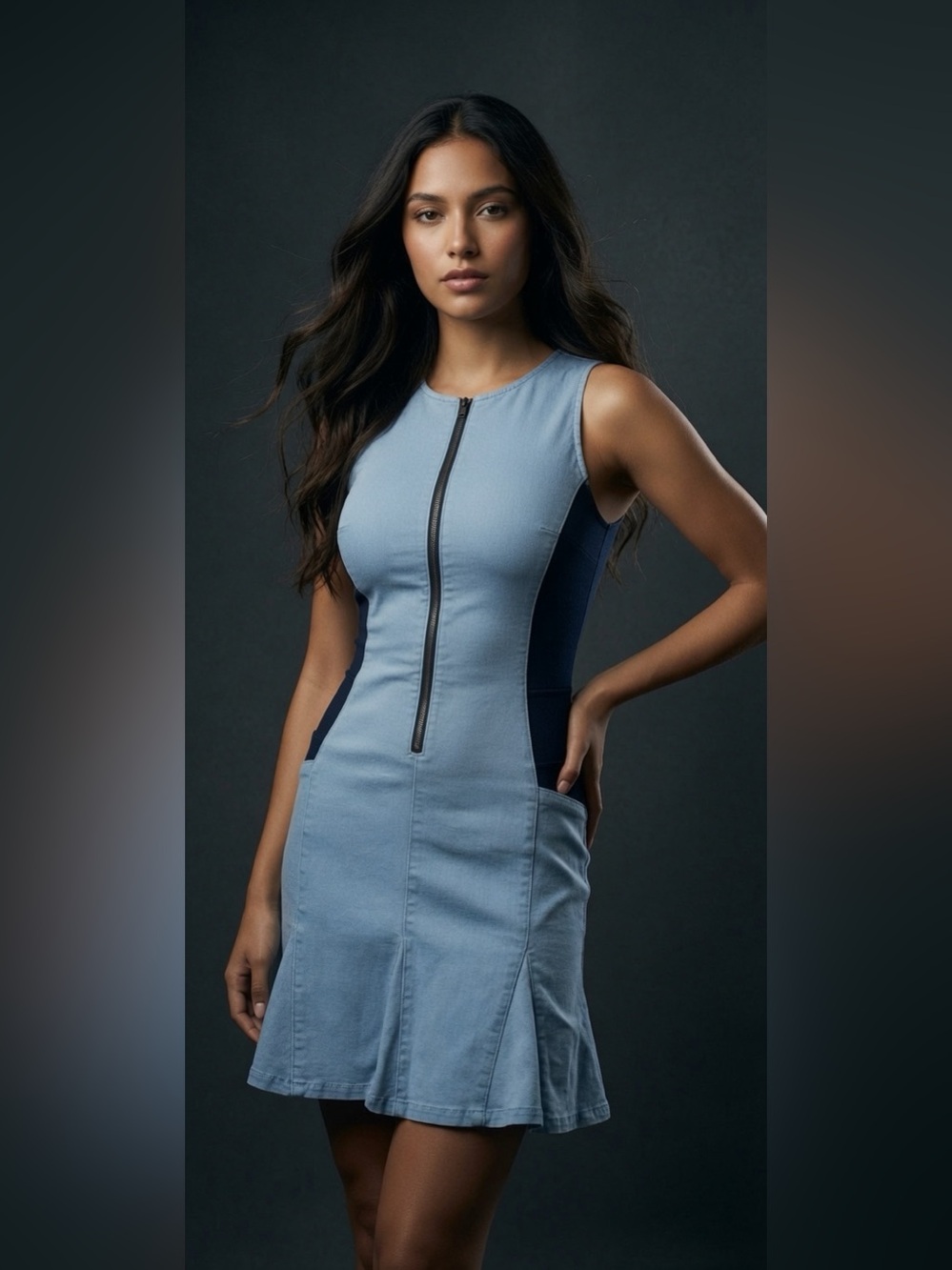 GUESS Light Wash Denim Dress